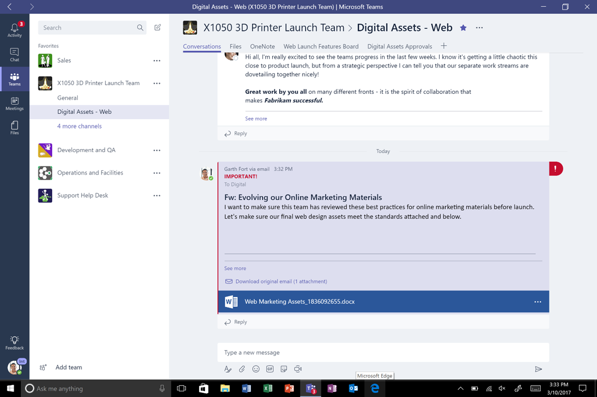 Microsoft Teams nu beschikbaar voor Office 365 gebruikers ...